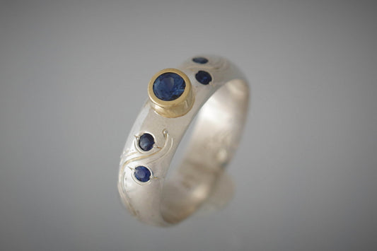 Sapphire Vine Ring
